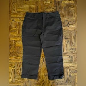 Chico’s So Slimming Brown Crop Pants 2.5 14 NWT